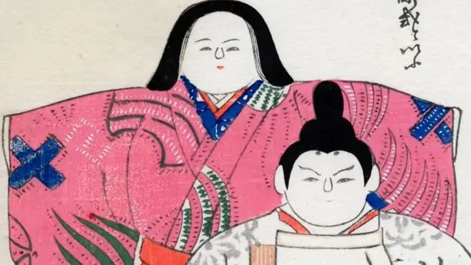 японский рисунок женщины