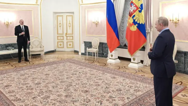 الهام علی اف و ولادیمیر پوتین