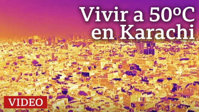 Panorámica colorizada de Karachi