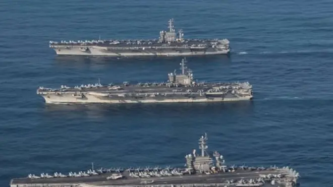 กองเรือบรรทุกเครื่องบินของสหรัฐฯคือเครื่องมือในการแผ่อิทธิพลทางทหารไปทั่วโลก