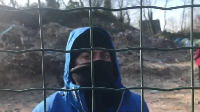 Migrant in Calais