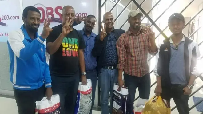 የተፈቱት የባልደራስ አባላት