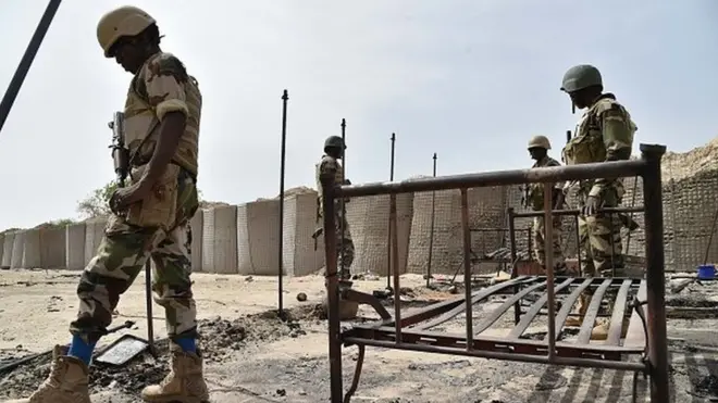 Des militaires de l'armée du Nigeria sur un terrain des opérations contre Boko Haram (Illustration)