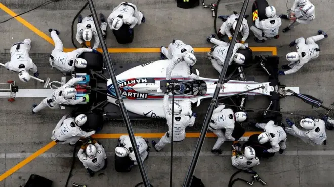 La escudería Williams impuso un nuevo récord en materia de pits en junio.