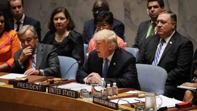 Trump'ın BM Güvenlik Konseyi'ndeki konuşması