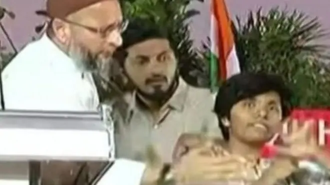 بنگلورو کالج کی طالبہ، امولیا نیونا نورونہا نے نعرہ لگاتے ہوئے اسدالدین اویسی سمیت سب کو حیران کر دیا تھا