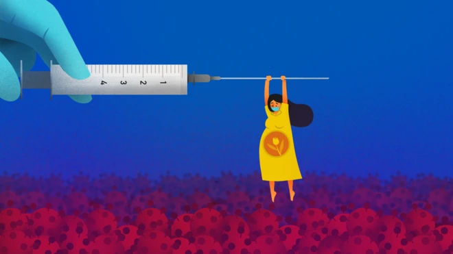 Ilustrasi vaksin untuk ibu hamil