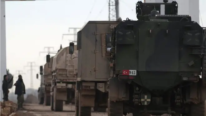 Türk askeri konvoyu