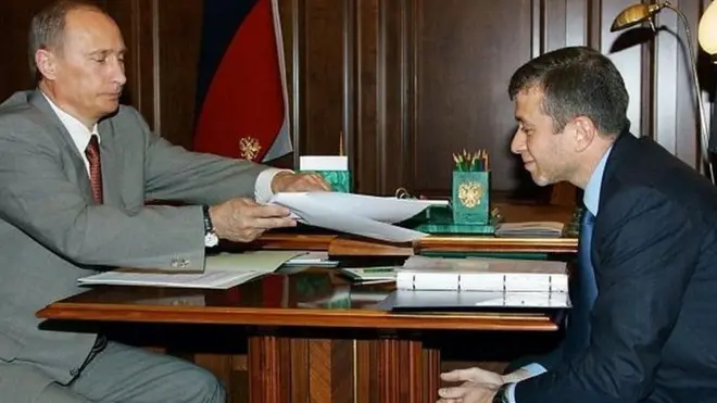 Vladimir Putin i Roman Ambramovič