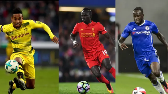 Aubameyang, Mane, Moses