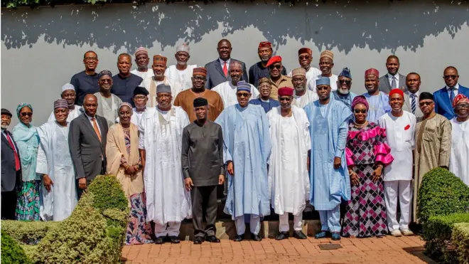 Buhari and him cabinet