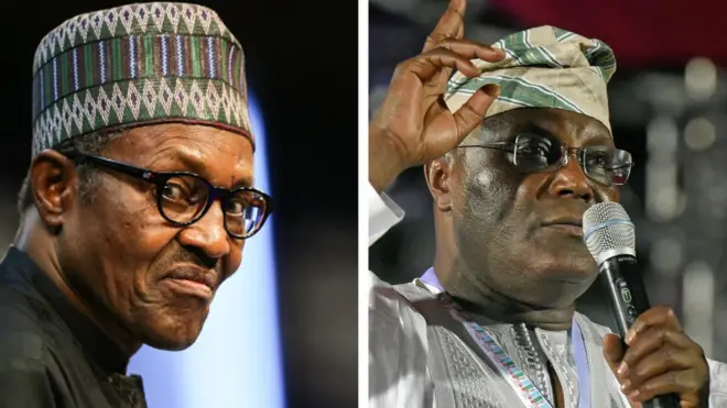 Aarẹ Buhari ati Atiku Abubakar