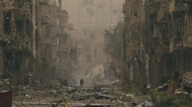 أرشيف- الدمار في دير الزور