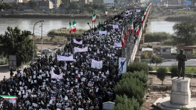 اتهمت الحكومة الإيرانية الولايات المتحدة بتأجيج الفتنة