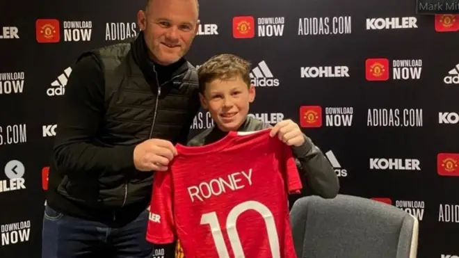 Wayne Rooney and his son Kai