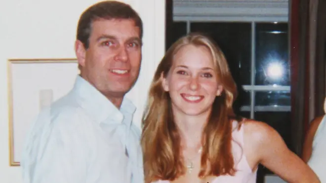 Virginia Giuffre, then Victoria Roberts, was pictured with Prince Andrew in London in 2001