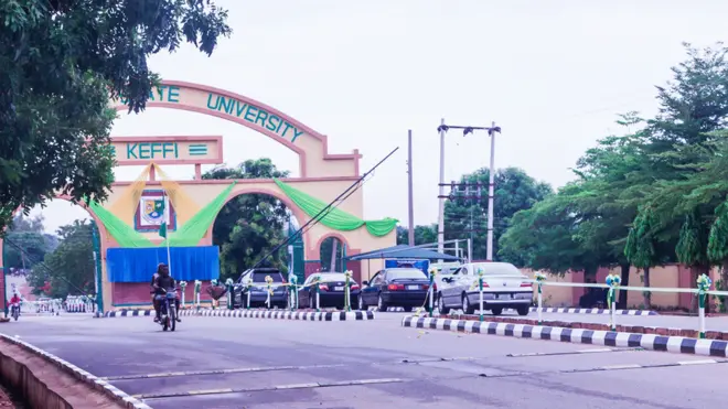 University gate for Nasarawa state, Nigeria.