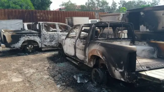 Ụlọ igwe na-enye ọkụ a gbara ọkụ