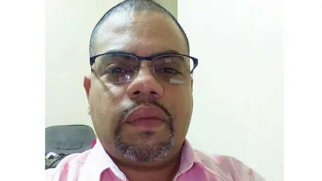 Esta es la foto del perfil en Facebook de Ángel Gahona.