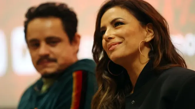 Eva Longoria y el actor Jesse García.