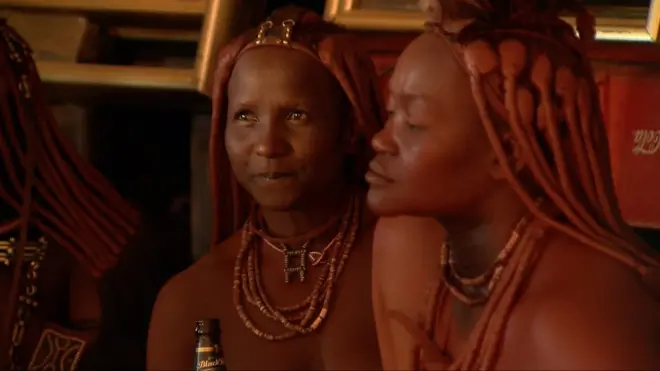 The Arsenal Bar is a popular spot for many Himba people in Opuwo