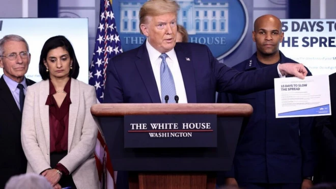 미국 정부는 코로나19 확산을 막기 위한 생활수칙 가이드라인을 발표했다