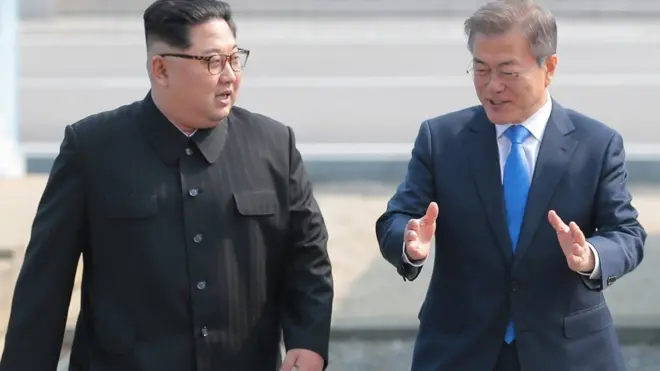 شمالی اور جنوبی کوریا کے سربراہوں کی ملاقات