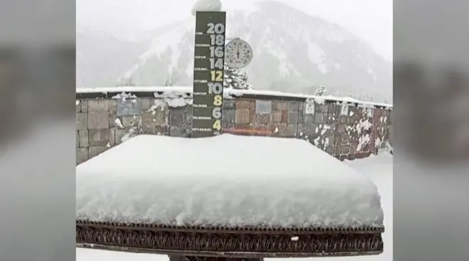 අමෙරිකාවේ ඉඩාහෝ ප්රාන්තයට ඇද හැලෙන සිත් ඇදගන්නා සුළු හිම පතිතවීම කාලගුණ කැමරාවක සටහන් වී තිබේ.