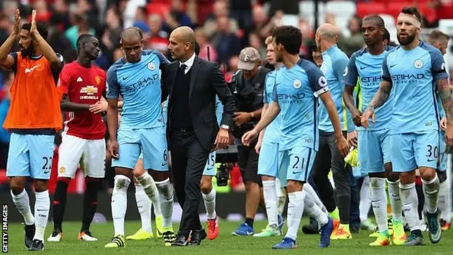 Man City ayay 100% badisay xilli ciyaareedkan taas oo ay ku jirto midii ay kaga adkaadeen kooxda ay xifaaltamaan ee Man United.