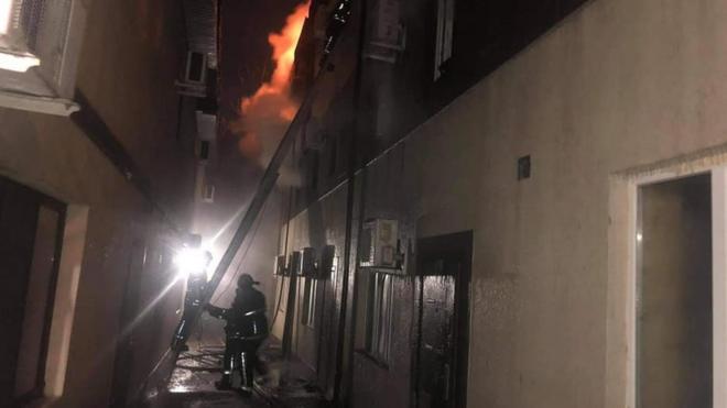 Пожежа в одеському готелі: двоє загиблих