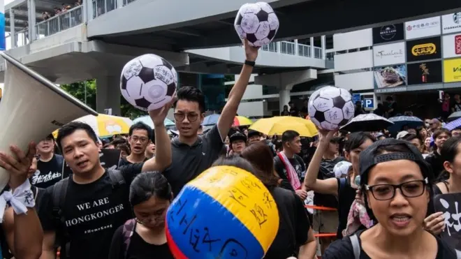 Hong Kong protesters, 21 July