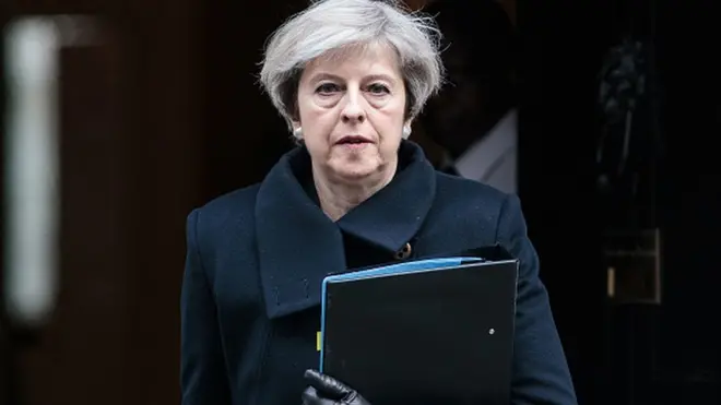 La Première ministre Theresa May quittant Downing Street le 23 mars dernier