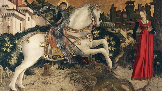 San Jorge y la princesa, finales del siglo XV, atribuido a Antonio Cicognara
