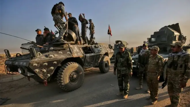 نیروهای عراقی شرکت کننده در عملیات موصل