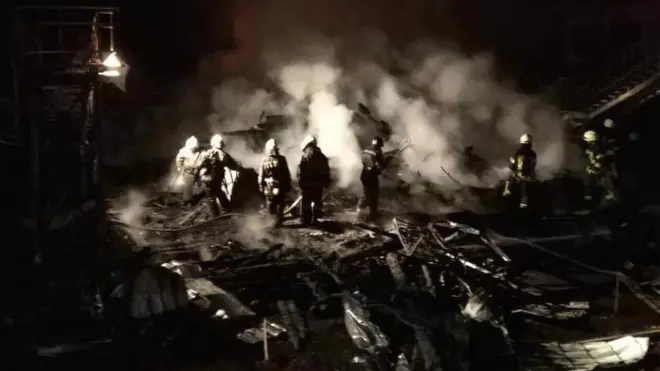 пожежа в таборі "Вікторія"