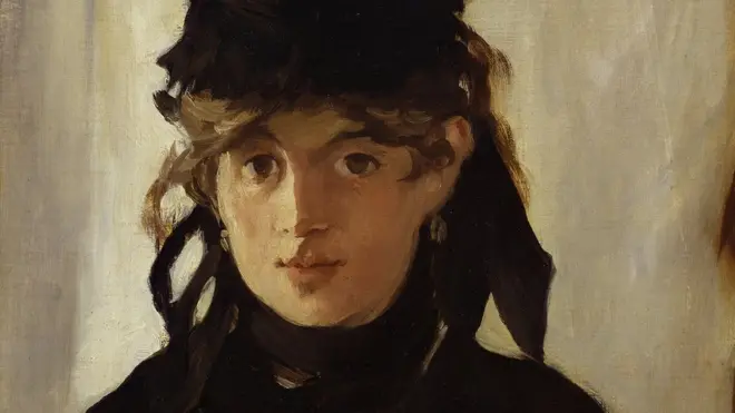"Berthe Morisot con un ramo de violetas", Édouard Manet, 1872.
