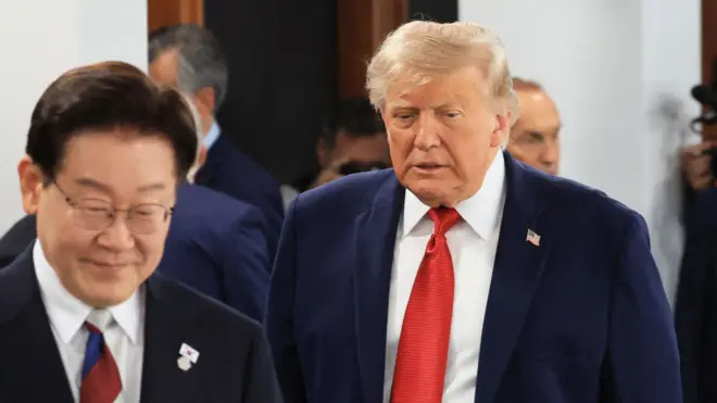 Дональд Трамп и Ли Чжэ Мён