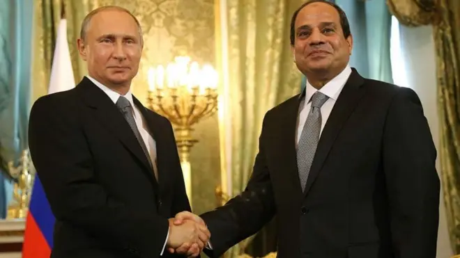 The leaders of Russia and Egypt have been accused of cracking down on the opposition