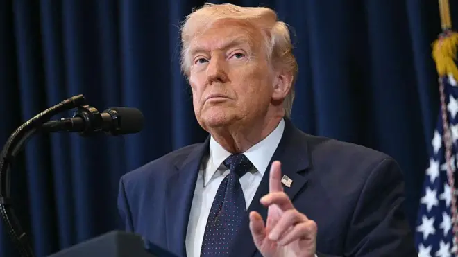 Трамп во время выступления во Флориде