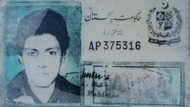 Foto del documento de identidad que portaba el desaparecido. 