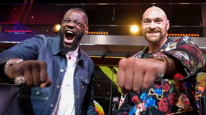 Deontay Wilder and Tyson Fury