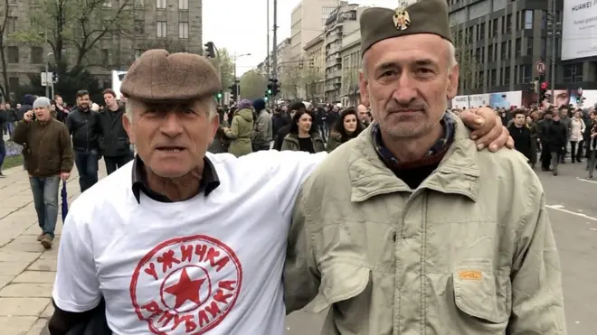 Demonstranti na protestu "Svi kao jedan"