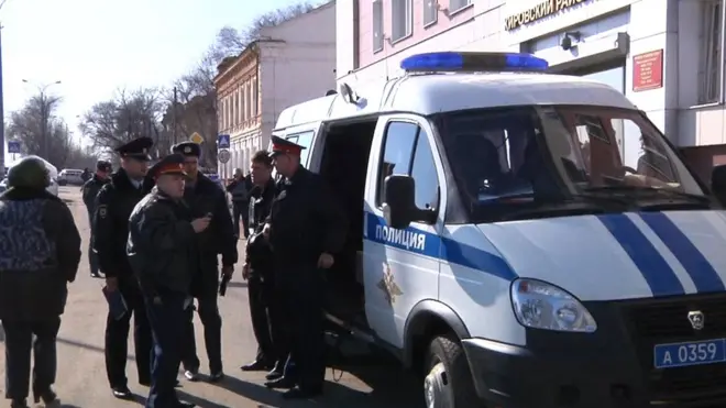 Астраханские полицейские находились при исполнении служебных обязанностей (архивное фото)