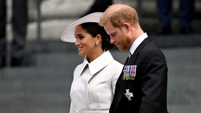 Meghan Markle y el príncipe Harry en un evento, en Londres, celebrado en junio.