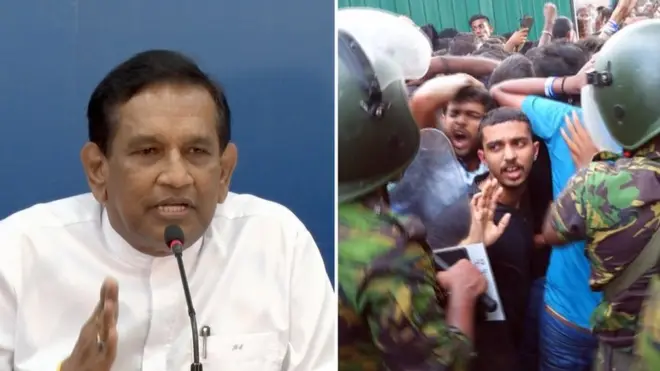 අමාත්ය රාජිත සහ ශිෂ්ය උද්ඝෝෂණ