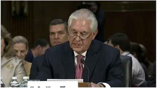 ඇමෙරිකානු රාජ්‍යලේකම් රෙක්ස් ටිලර්සන්