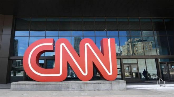 CNN sign in Atlanta, Georgia, in May 2021