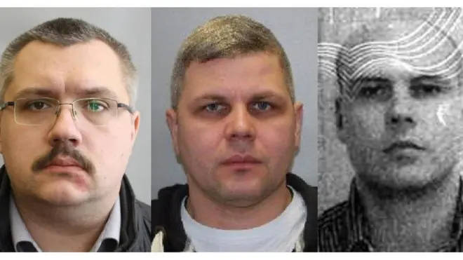 Цих людей Bellingcat вважає працівниками ФСБ, які слідували за Навальним перед його отруєнням: Александров, Осіпов та Паняєв