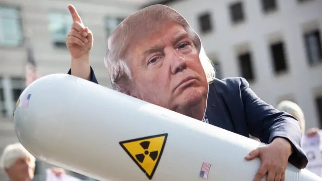 Акция протеста против прекращения действия договора о ликвидации ракет