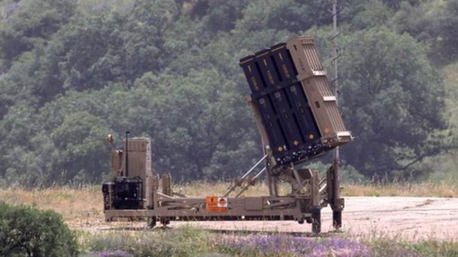 Israel missile defence system in Golan, May 7